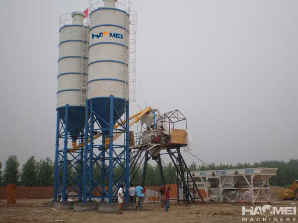 HZS75 Concrete Batching Plant 
