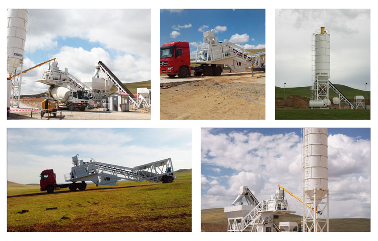 YHZS50 Mobile Concrete Batching Plant
